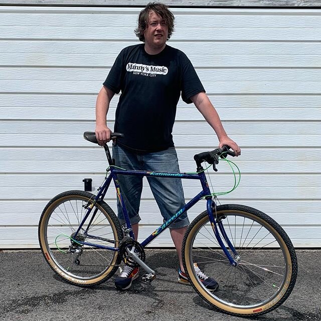 Friday was new bike day for Jamie, and boy was it a good one! I finished this 1990 Carrera Katmandu a while back, but being quite a large frame it had to wait a little for its new owner to come along. Jamie&rsquo;s previous bike was stolen so he was 