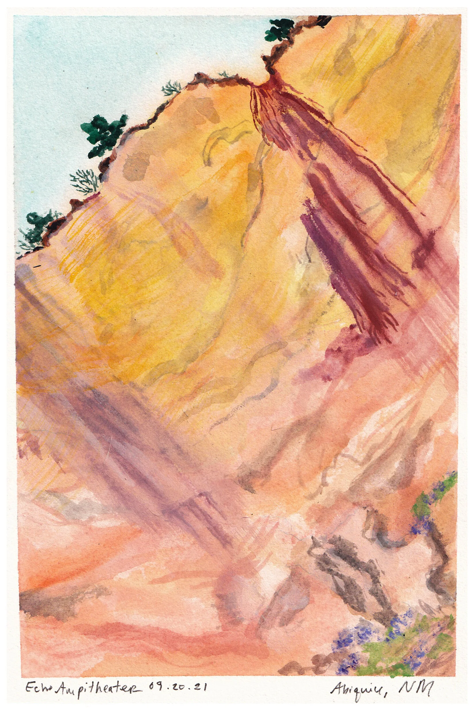 Watercolor on Somerset paper. Sept. 20, 2021.