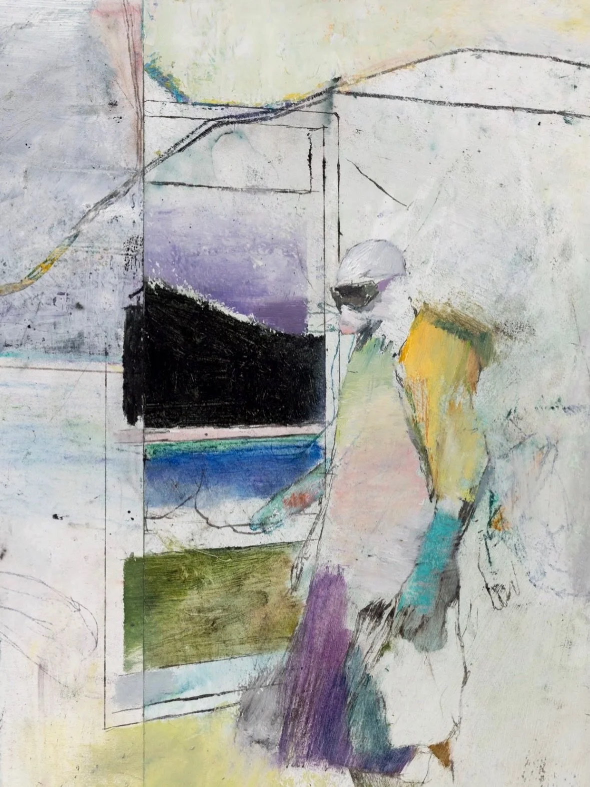 Details from a Blackbird Rook viewing room bringing together new works on paper by Justin Mortimer - fractured bodies, broken screens, afterimages, stains, joins and unstable spaces.

See the link in @blackbird_rook bio

#JustinMortimer #BlackbirdRoo