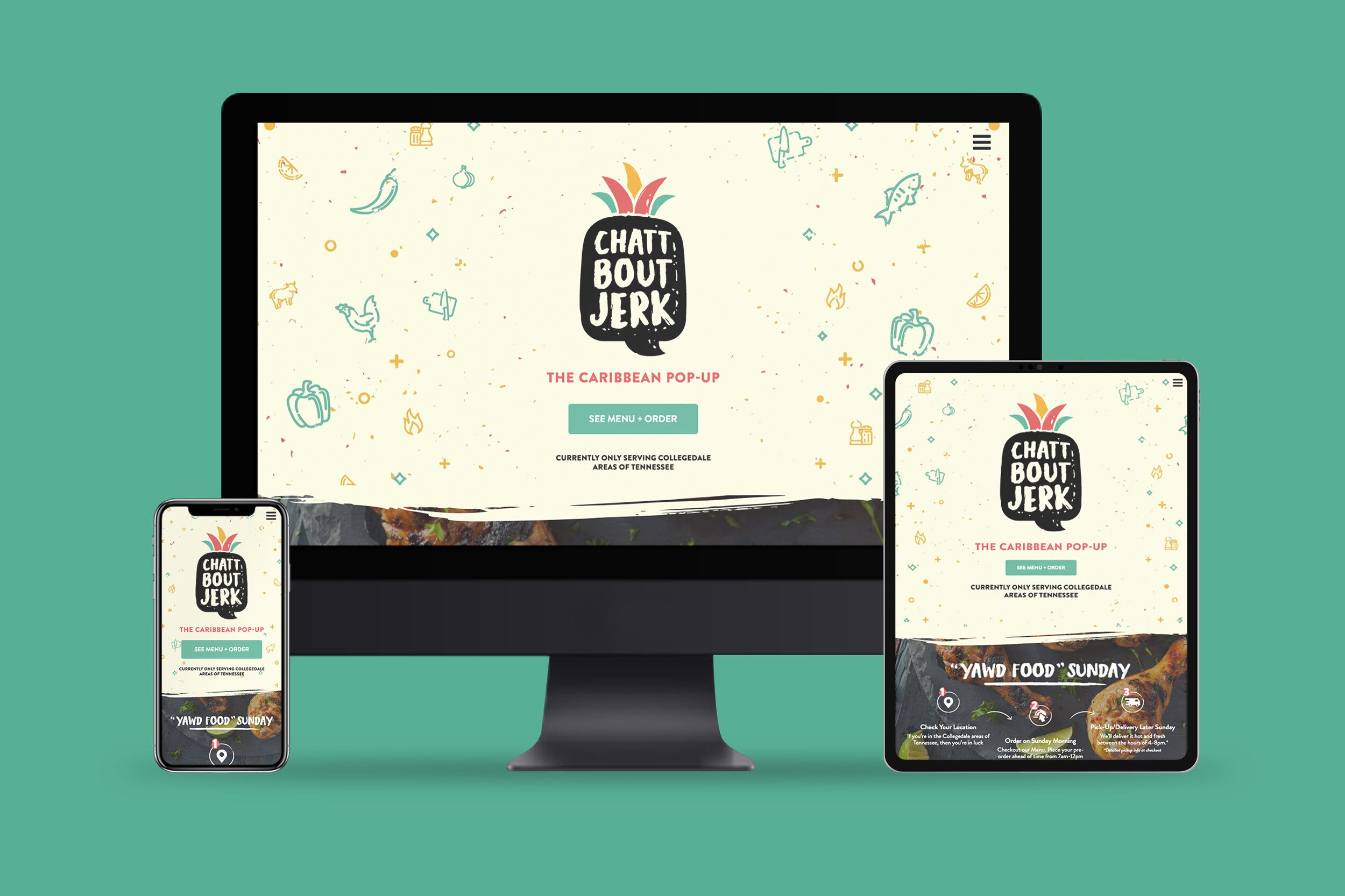 ChattBout Jerk - Brand + Website