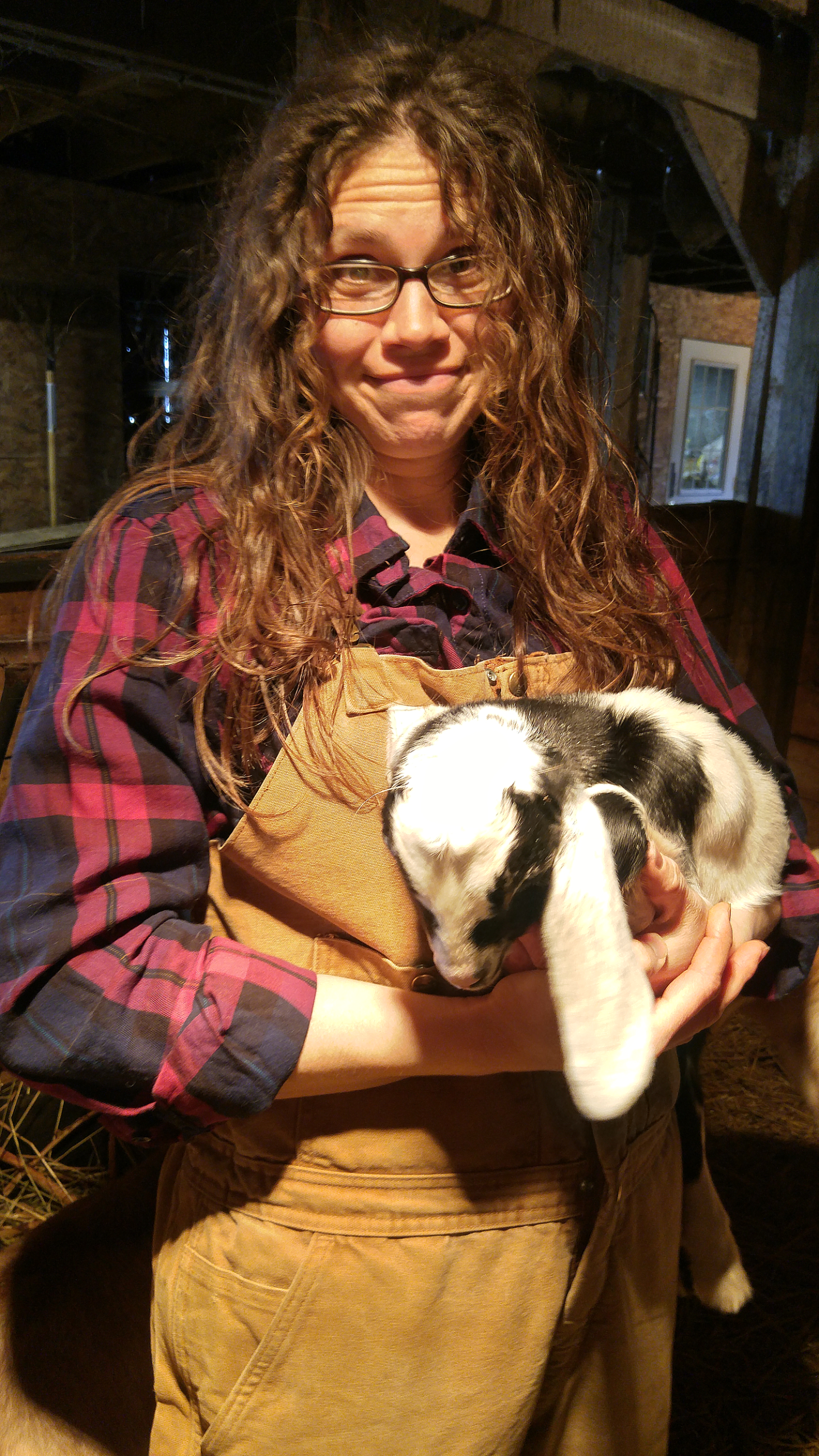 Yikes! Yeah, that’s what you look like when your in the barn at 1AM for kidding season.