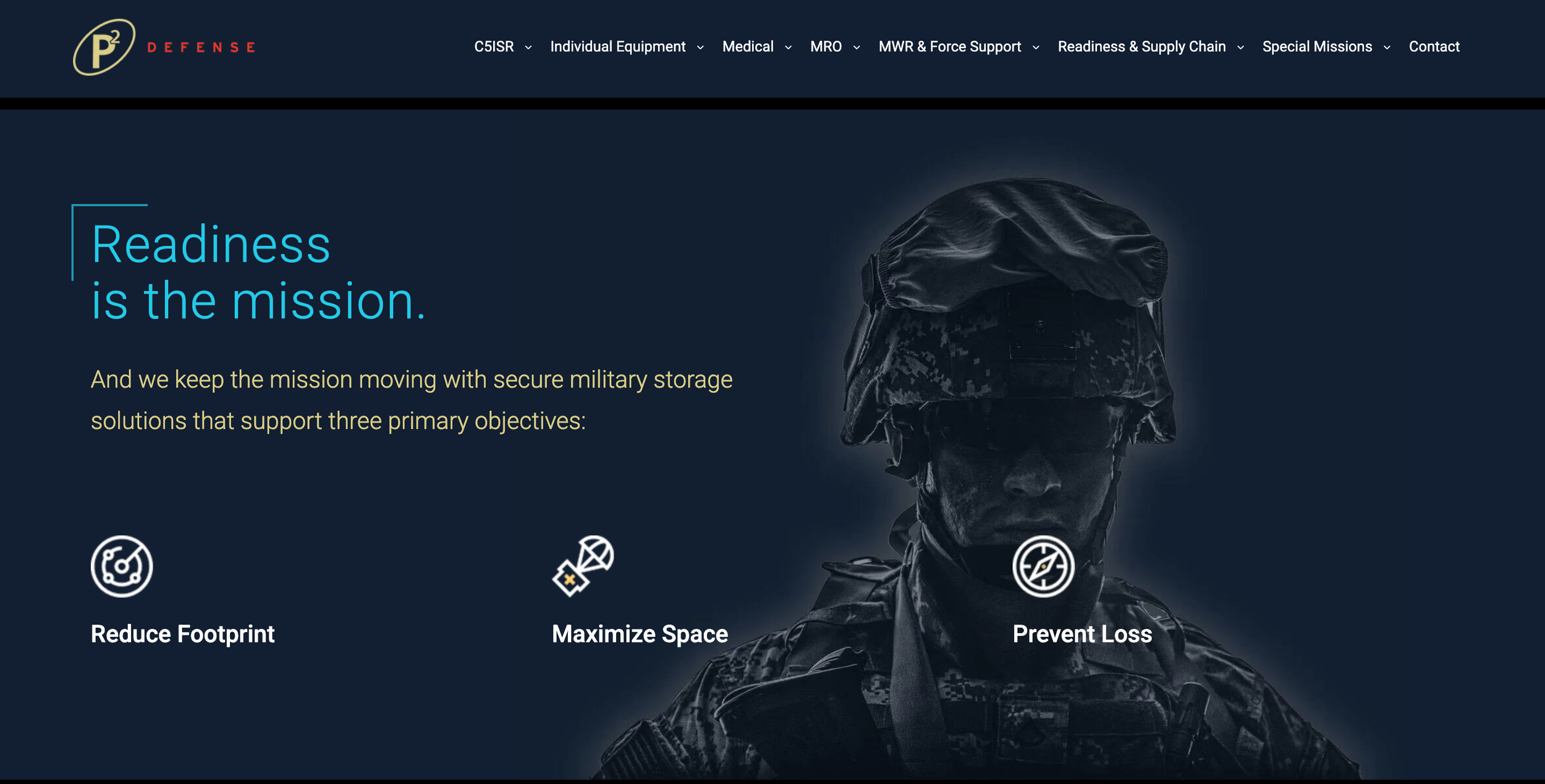 Patterson Pope | P2 Defense Microsite