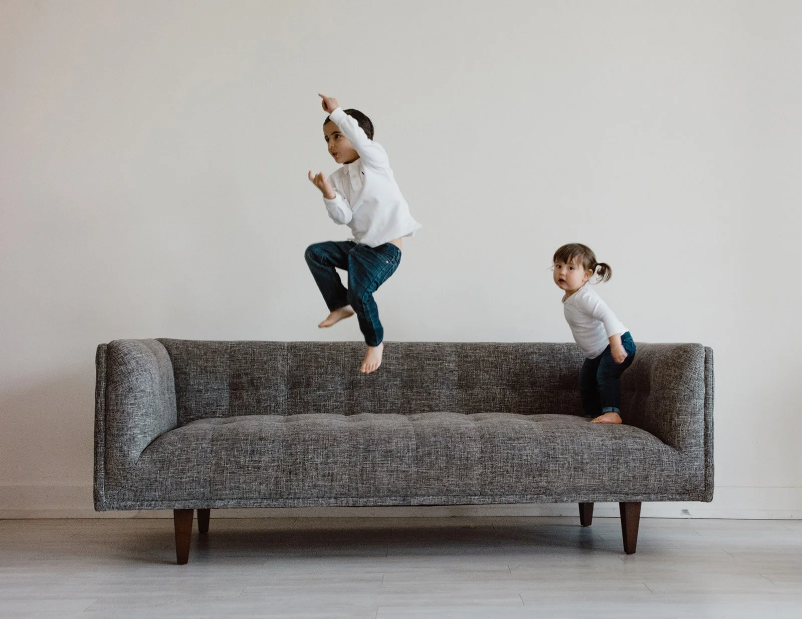 High Energy In Studio Family Session
