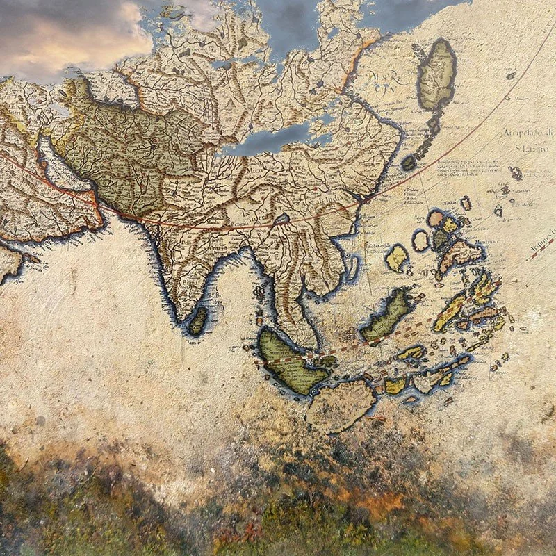 Gaïa naissance du monde II (carte ancienne)