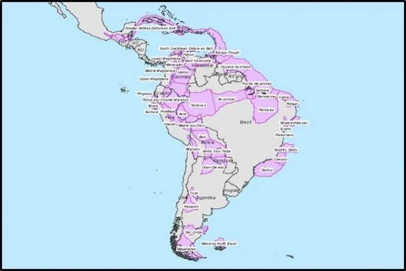 South America Geological Edge Set