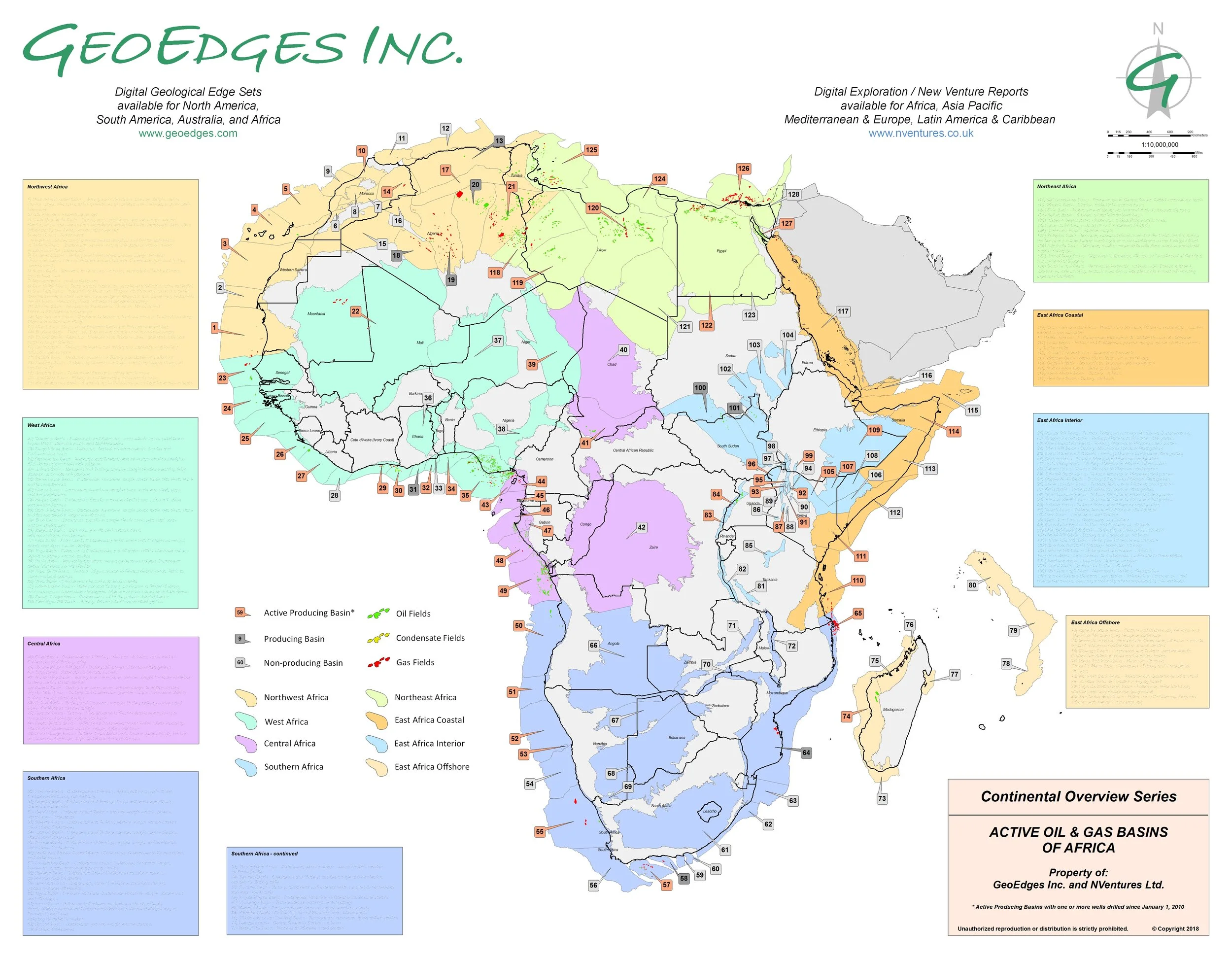 Continental Overview Series: Active Oil and Gas Basins of Africa (US Customers)