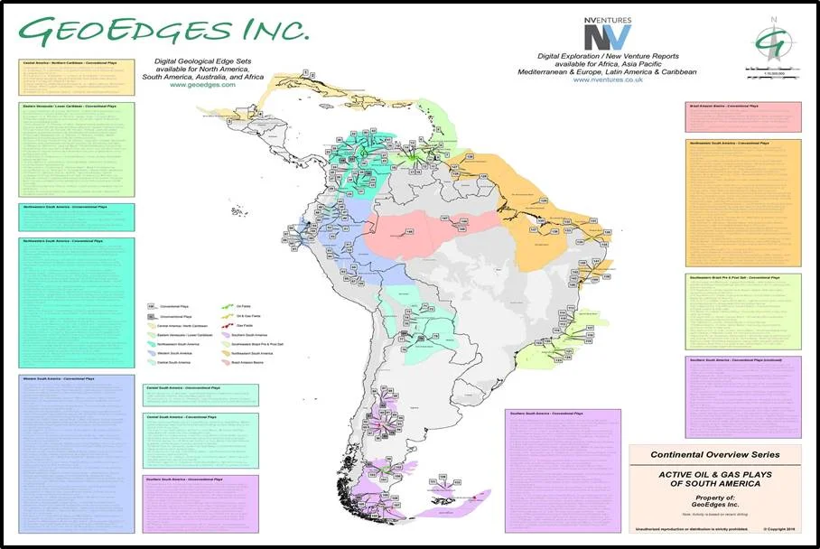 Continental Overview Series: Active Oil &amp; Gas Plays of South America (US Customers)