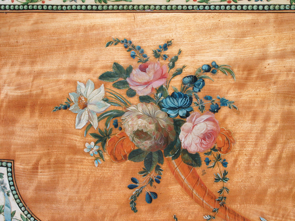 English polychromy over satinwood