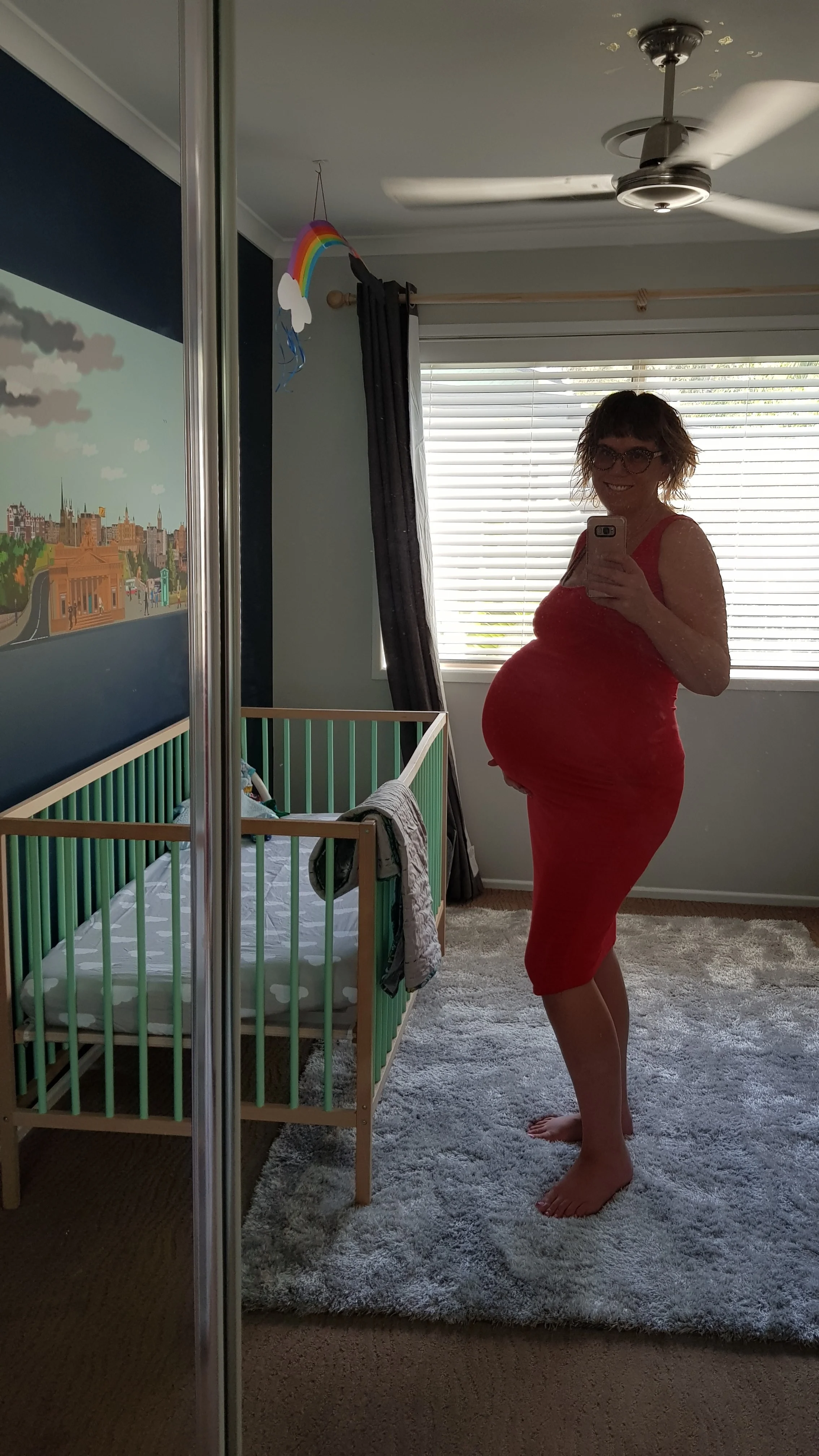 Yes my belly is cartoonishly large. I can see that you don’t need to tell me.