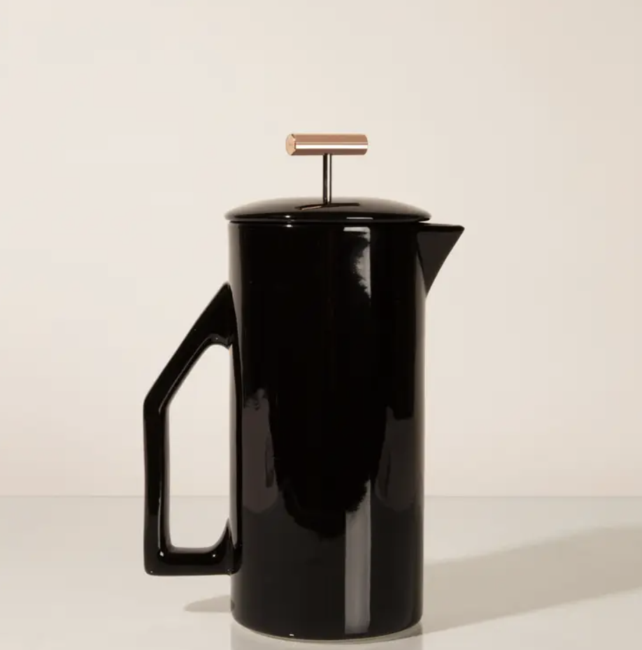 Yield, Black Ceramic French Press 