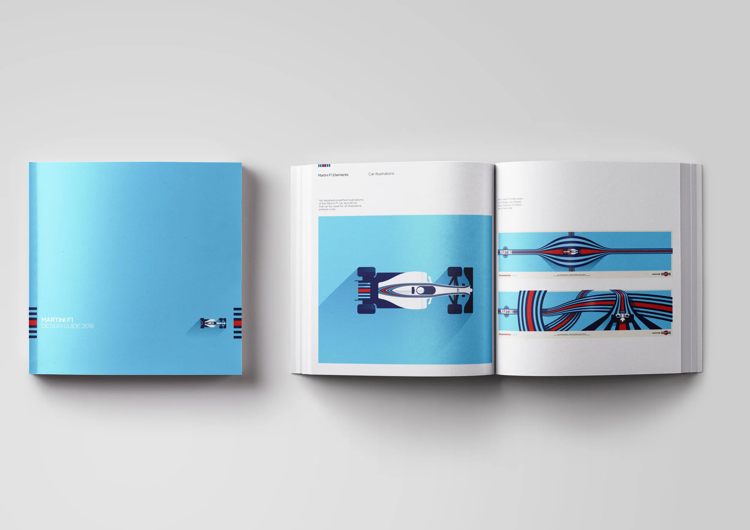 Brand world redesign for Martini F1 sponsorship. Our approach was to use famous F1 racing tracks as our inspiration. The toolkit went live at the start of the 2019 season. 