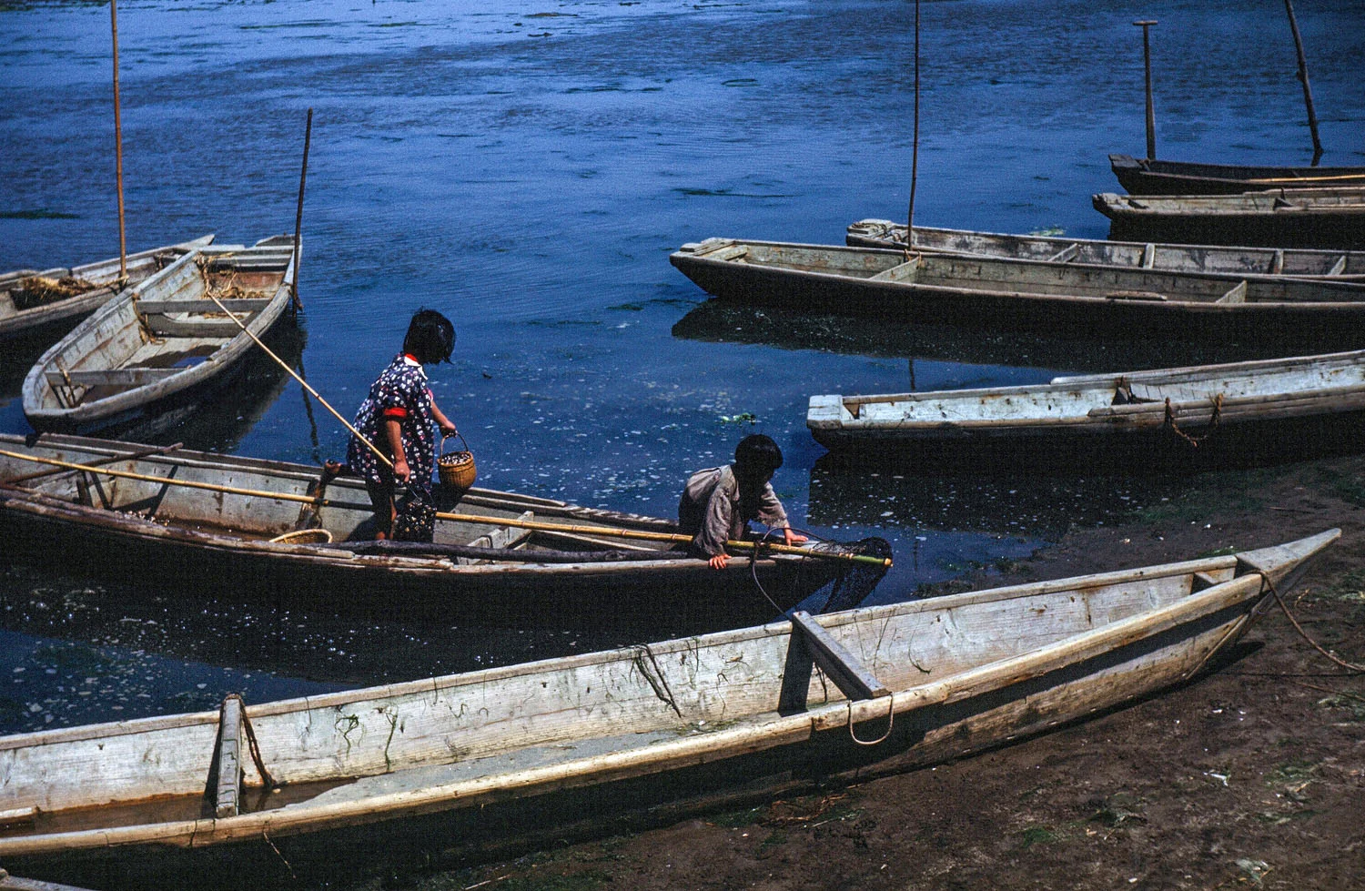 54- Children in Moored Boats