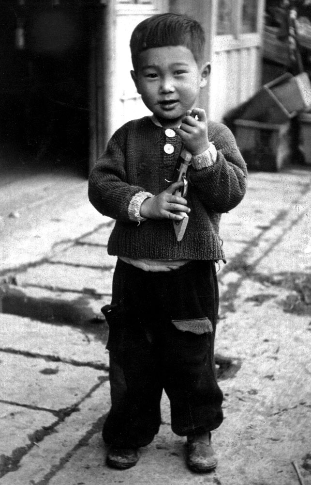 27- "And No Television Either" Small Boy with Toy Gun, Ishinomaki