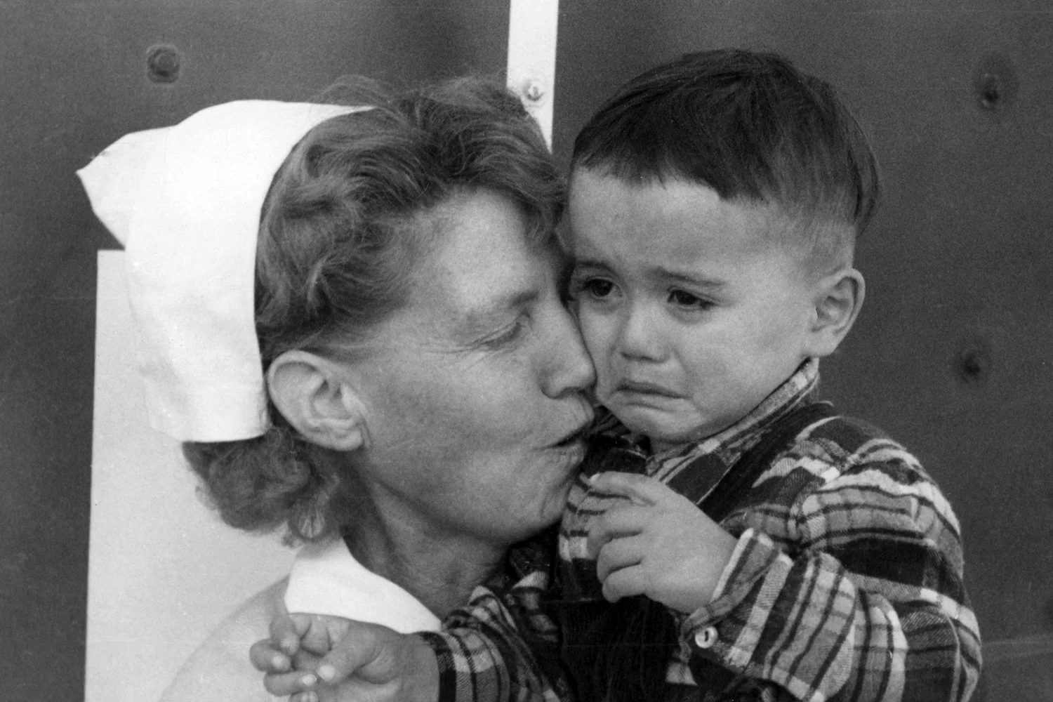 157- Miss Kennedy (Nurse) and "Jack" a "hafu" orphan boy
