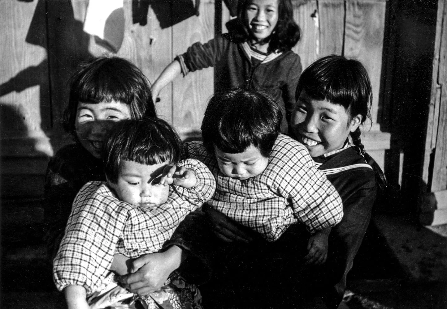 437- Group of young children. Twins?