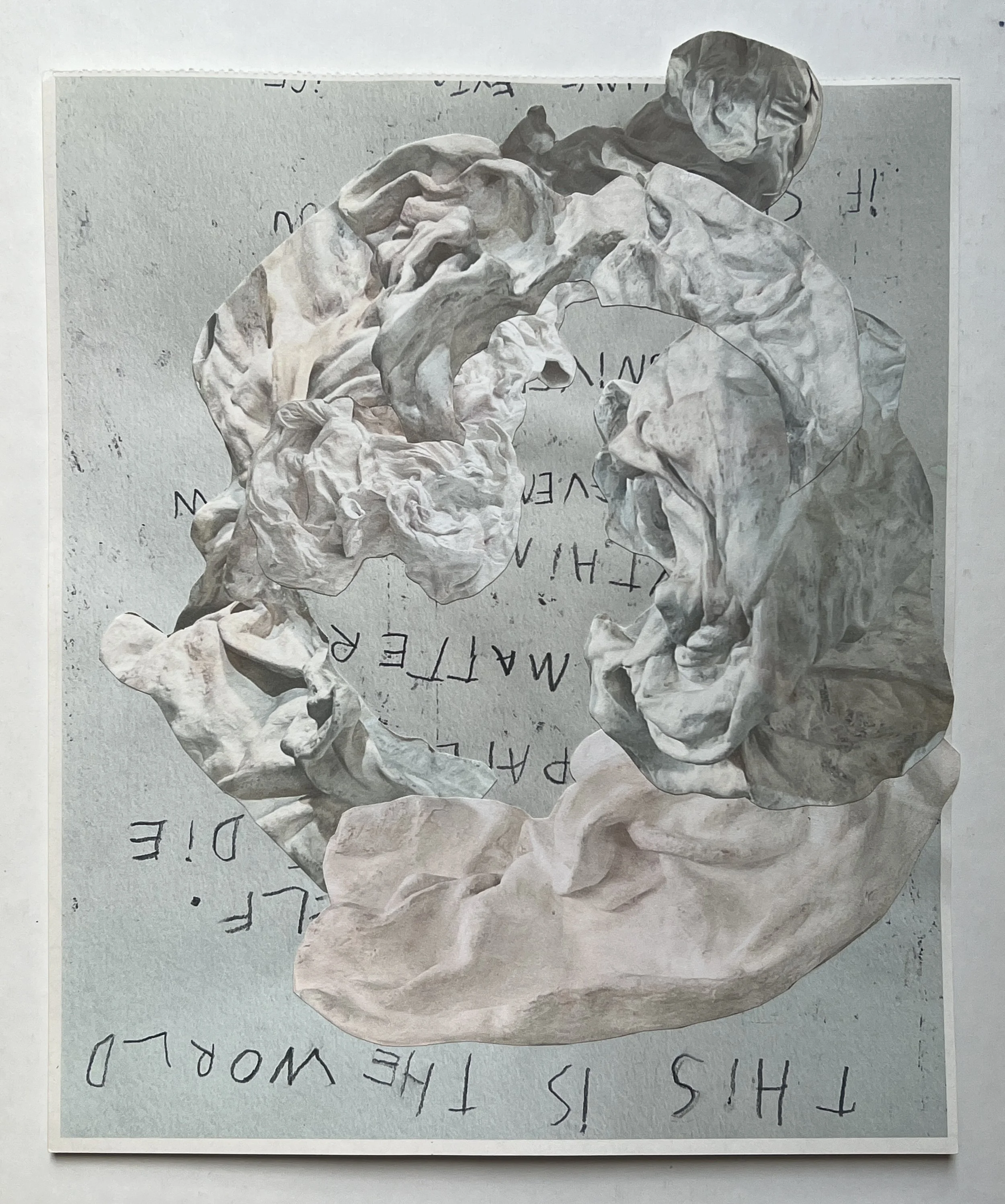  paper collage  8 × 10 inches  2024 