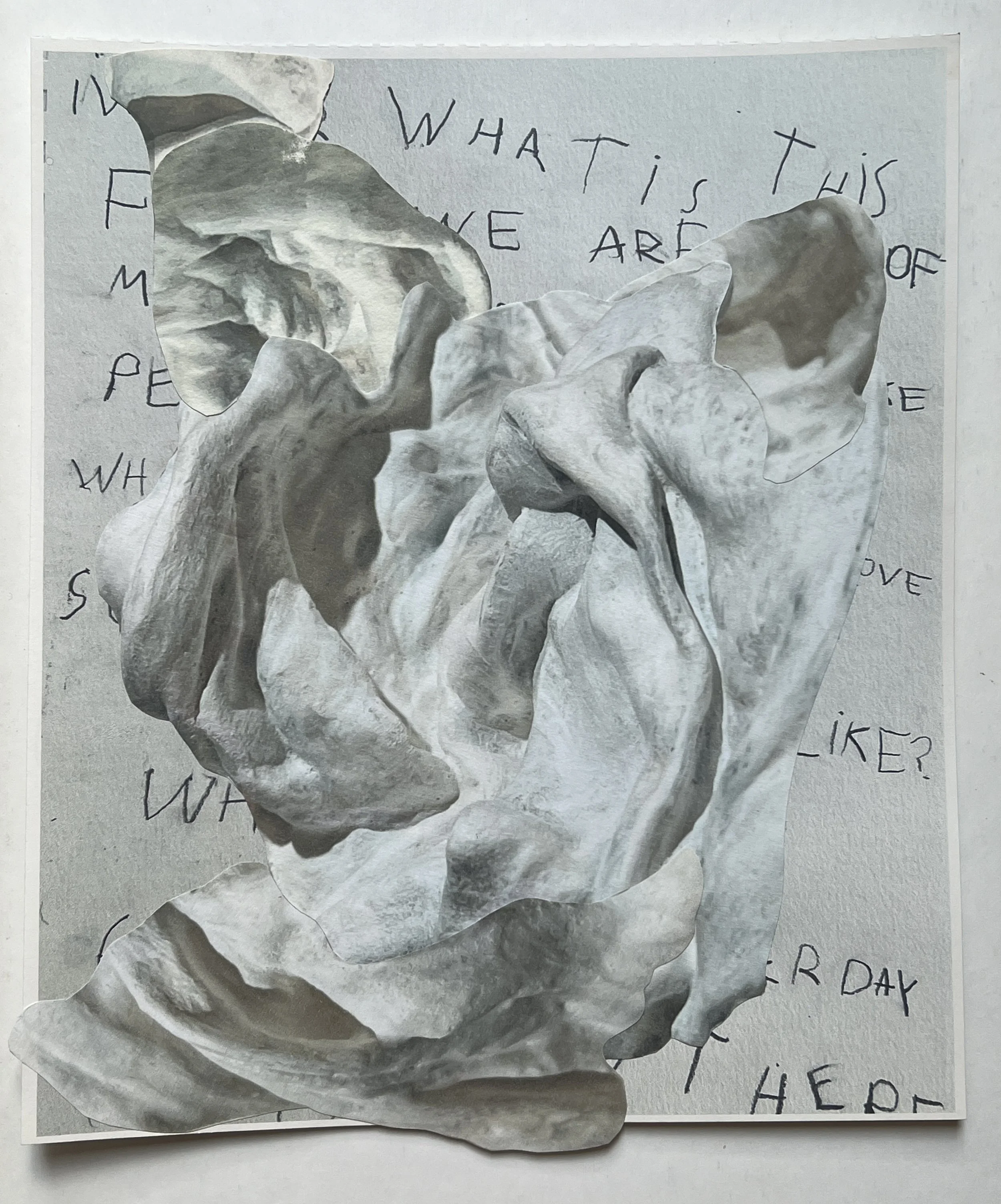  paper collage  8 × 10 inches  2024 