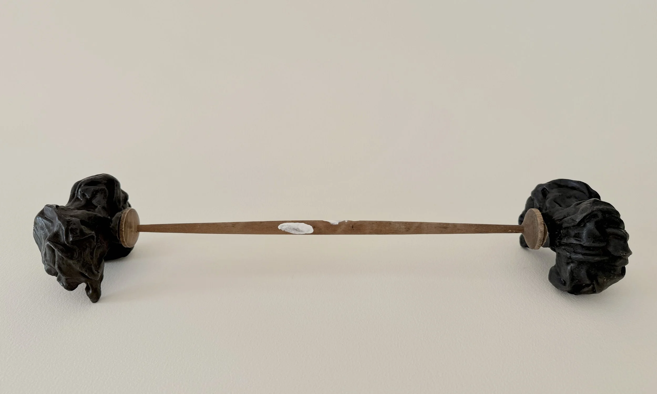 21 × 31/2 × 4 ½ inches wood, bronze, paint 2025