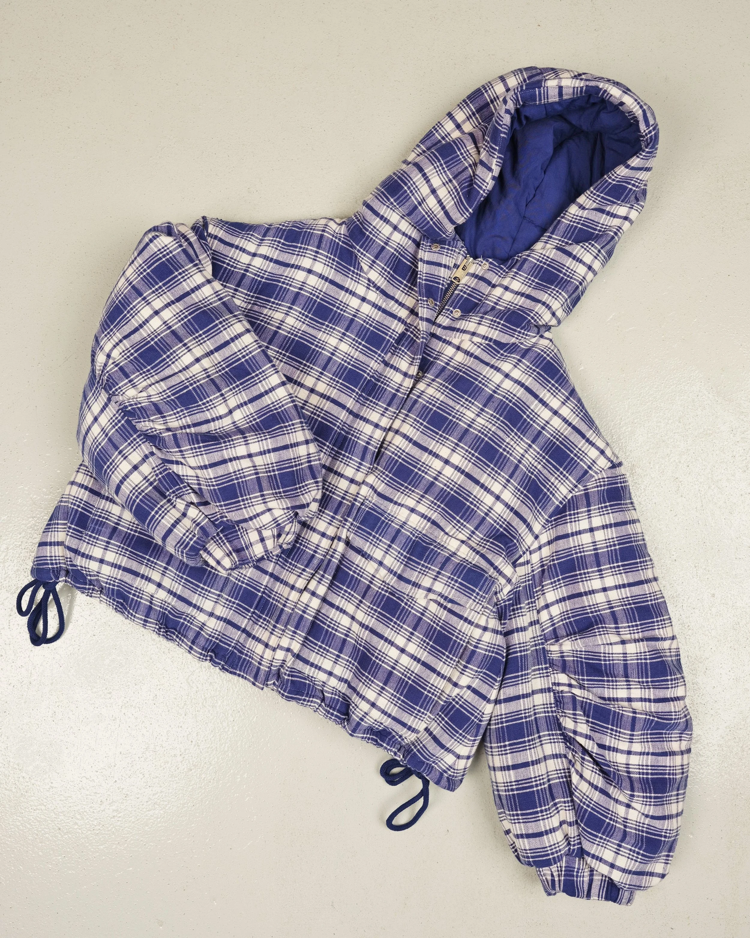 Story mfg.  – Fable Jacket Indigo Check Handloom