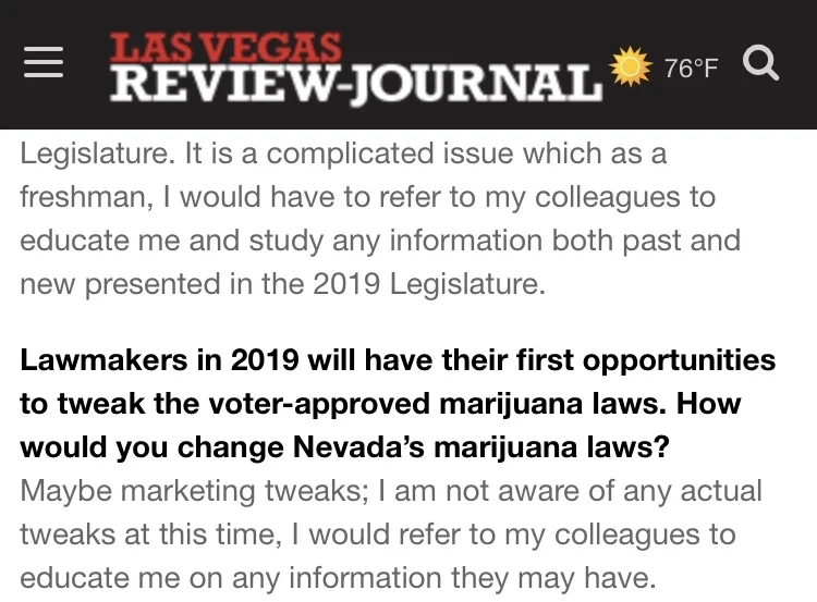 Tony's opponent in the Democratic primary alarmingly plans to defer to other legislators rather than being an independent voice on behalf of the people. 