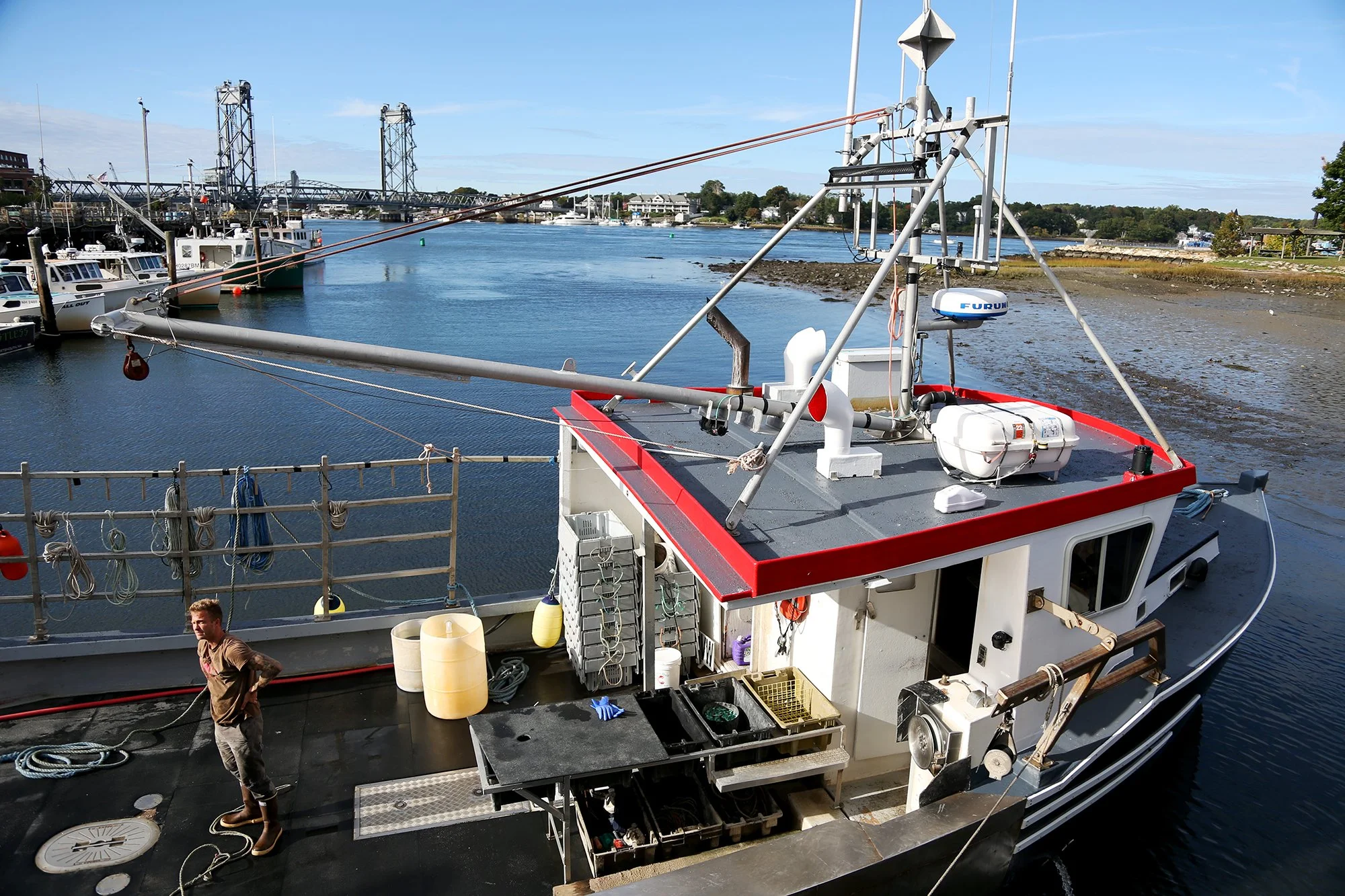 Dennis Robillard’s boat, Julie Ann III, docks in Portsmouth on October 5, 2021. The boat was named after Jillian's mother, Julie.