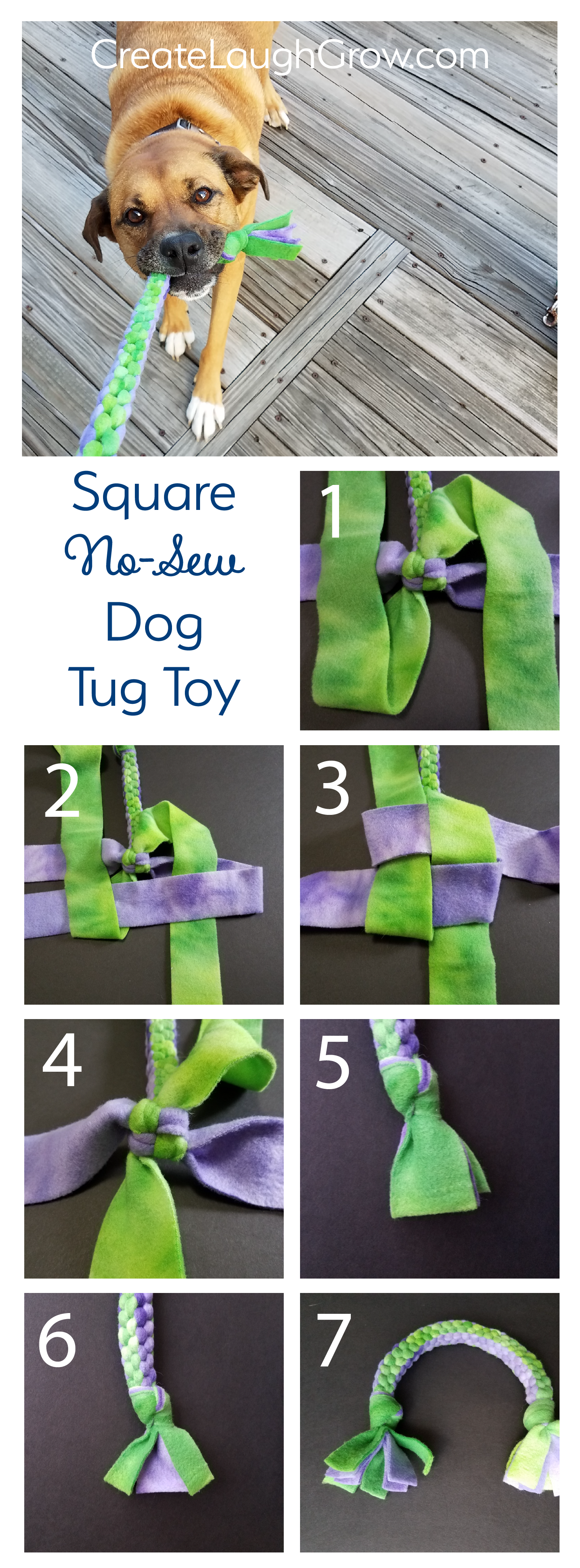 How to Make a Square Knot Dog Tug Toy 