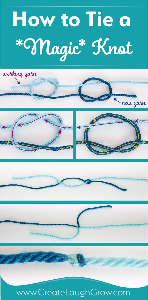 How to Tie a Magic Knot (Step-by-Step Tutorial for Yarn and Thread ...
