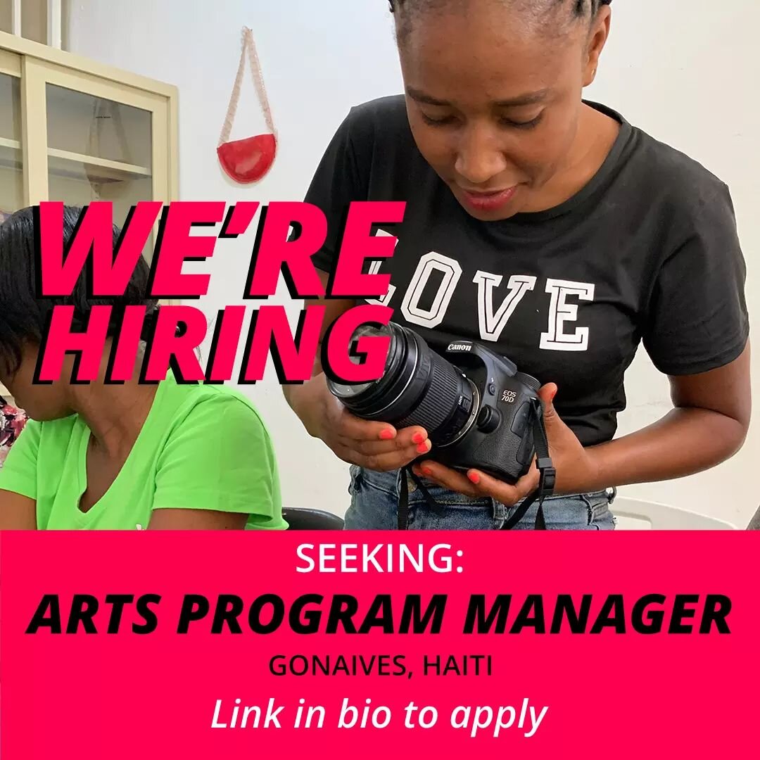 LINK IN BIO for full application details! The Art Program Manager will play a pivotal role in overseeing the development and execution of art programs at LIDE Haiti. His/her responsibilities will include ensuring the inclusion of art and creativity i