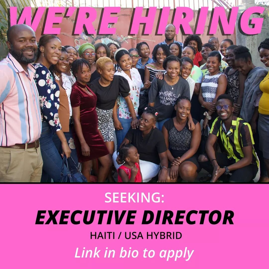 LINK IN BIO for full application details. Lid&egrave; Haiti is currently searching for a dynamic leader to step into the key role of Executive Director. This person will oversee and work closely with our In-Country Director and department head to ens