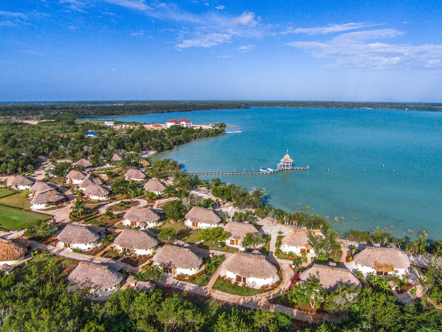 Orchid Bay's Casita product overlook the Bay of Chetumal
