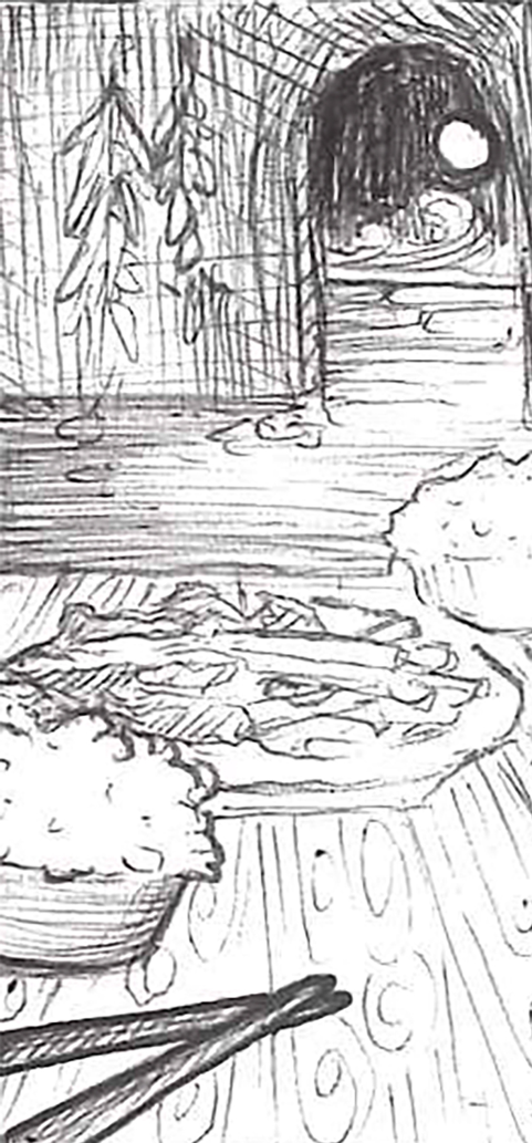 2 Dinner Drawing_rice and chopsticks_Mine.png