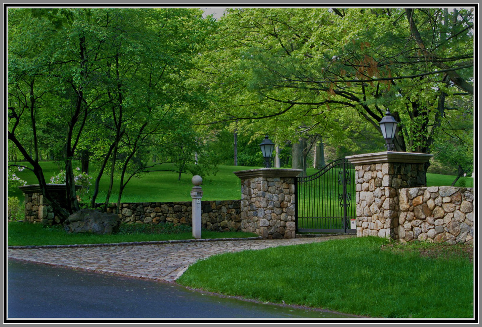 Majestic Gated Entrance by Artistic Outdoors