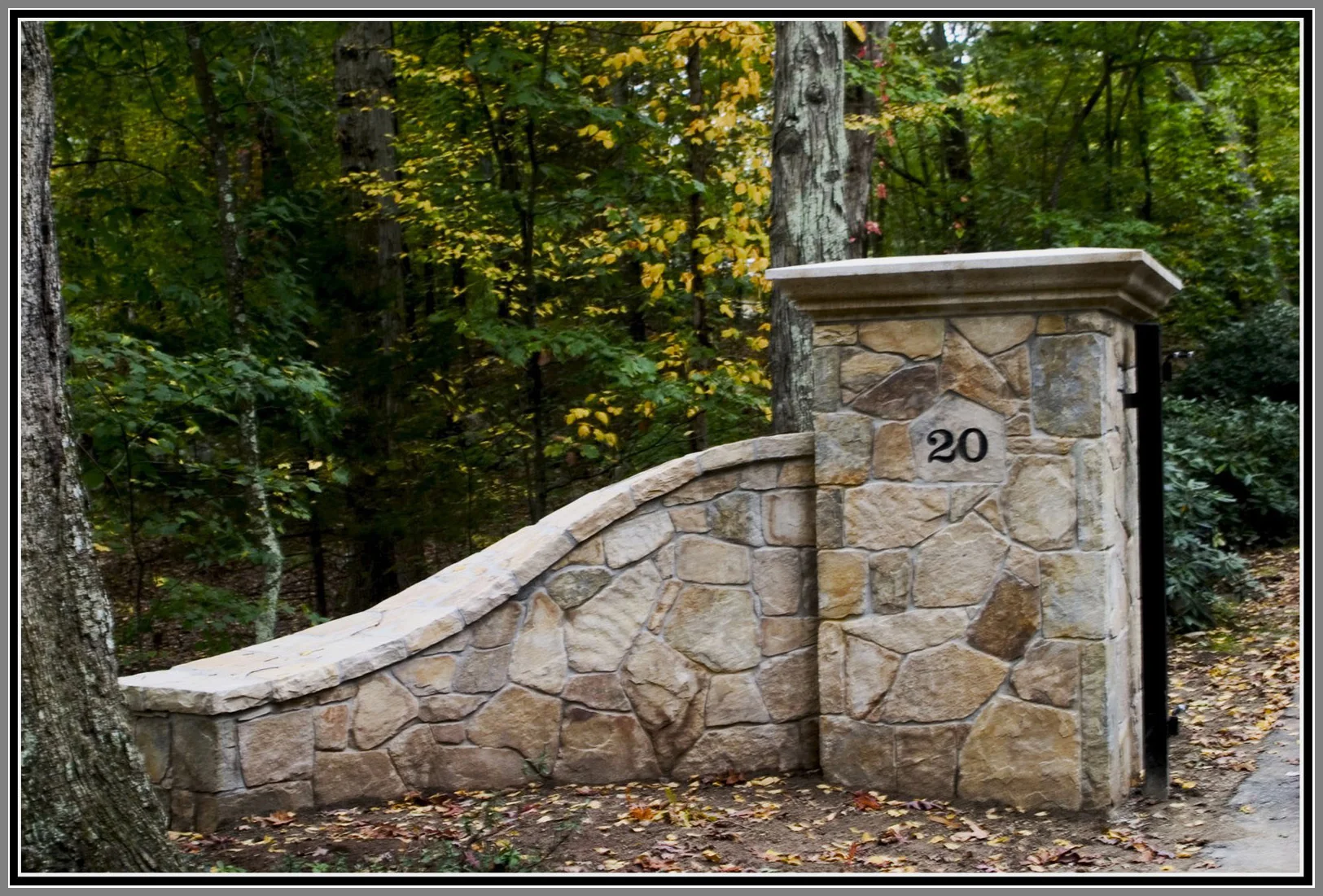 Entry Stone Wall