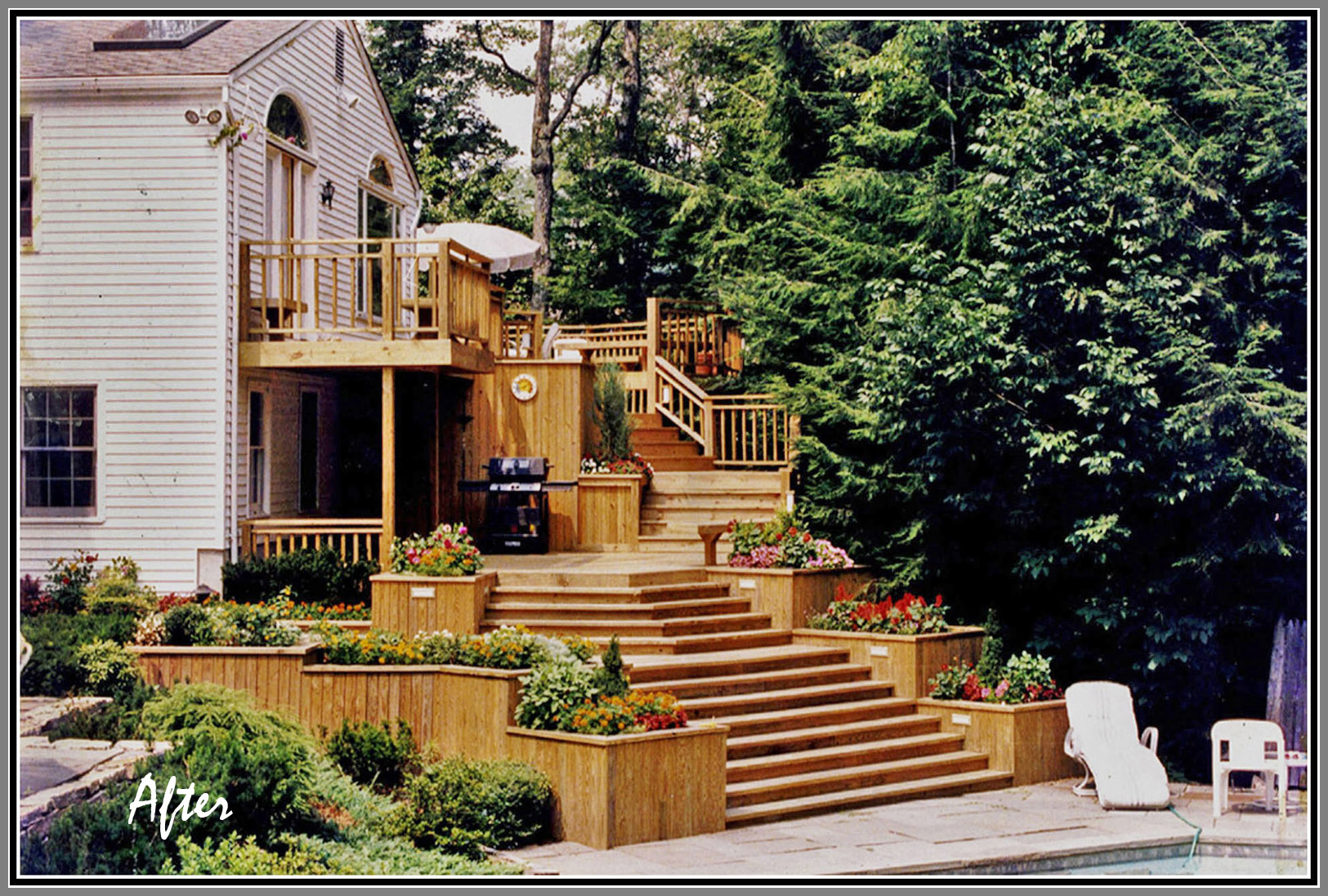 Multiple level deck by Artistic Outdoors