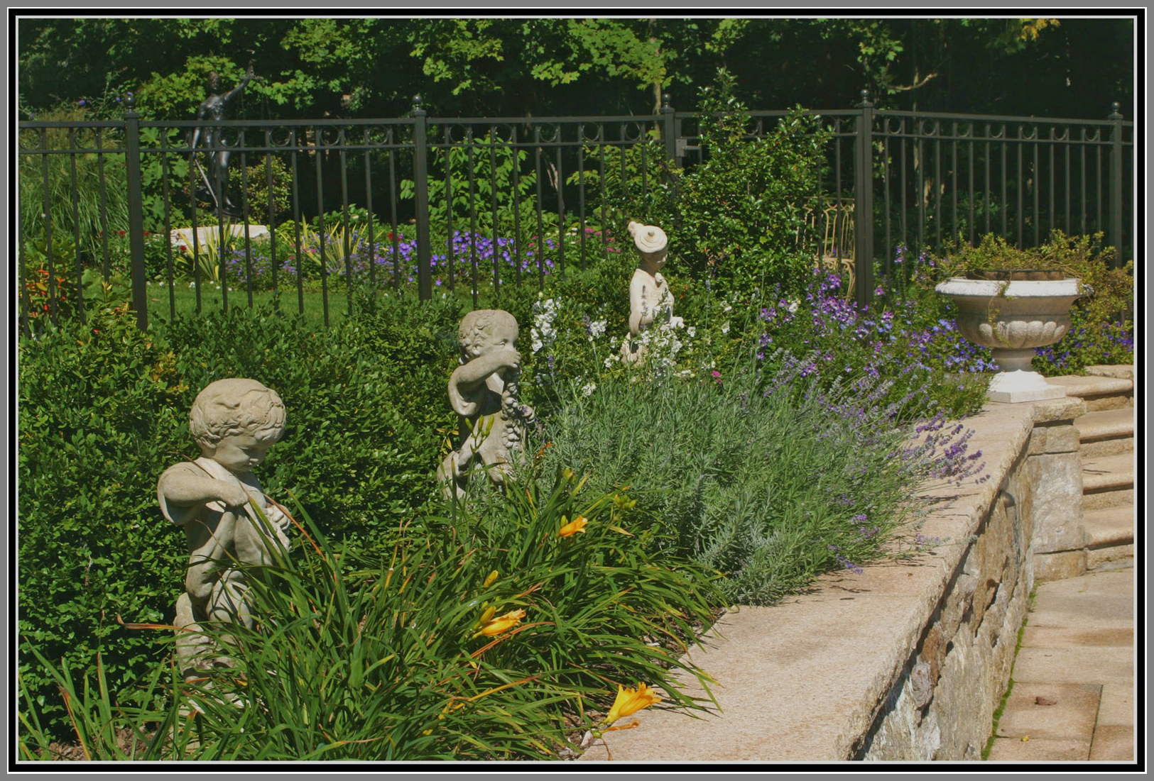 Statues in the gardens