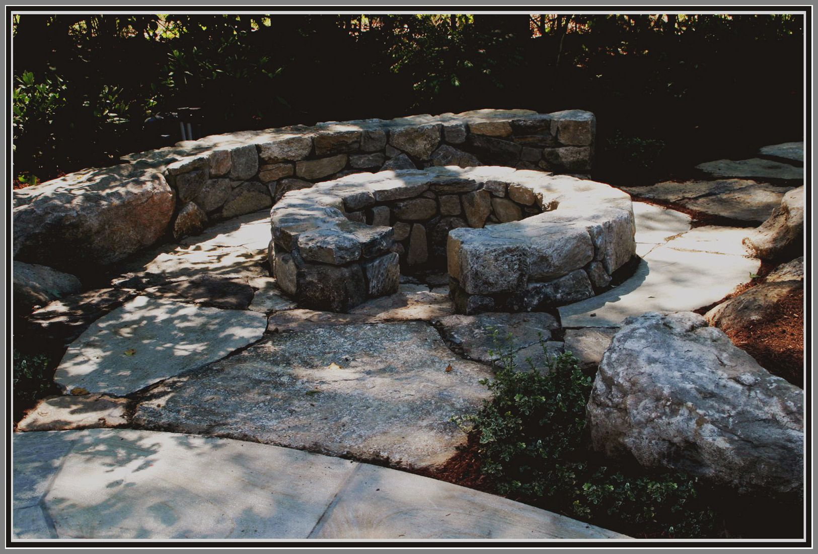 Field Stone fire pit