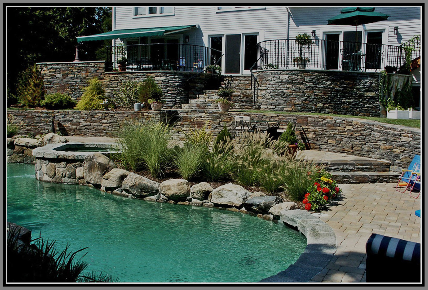 Stone terrace by Artistic Outdoors