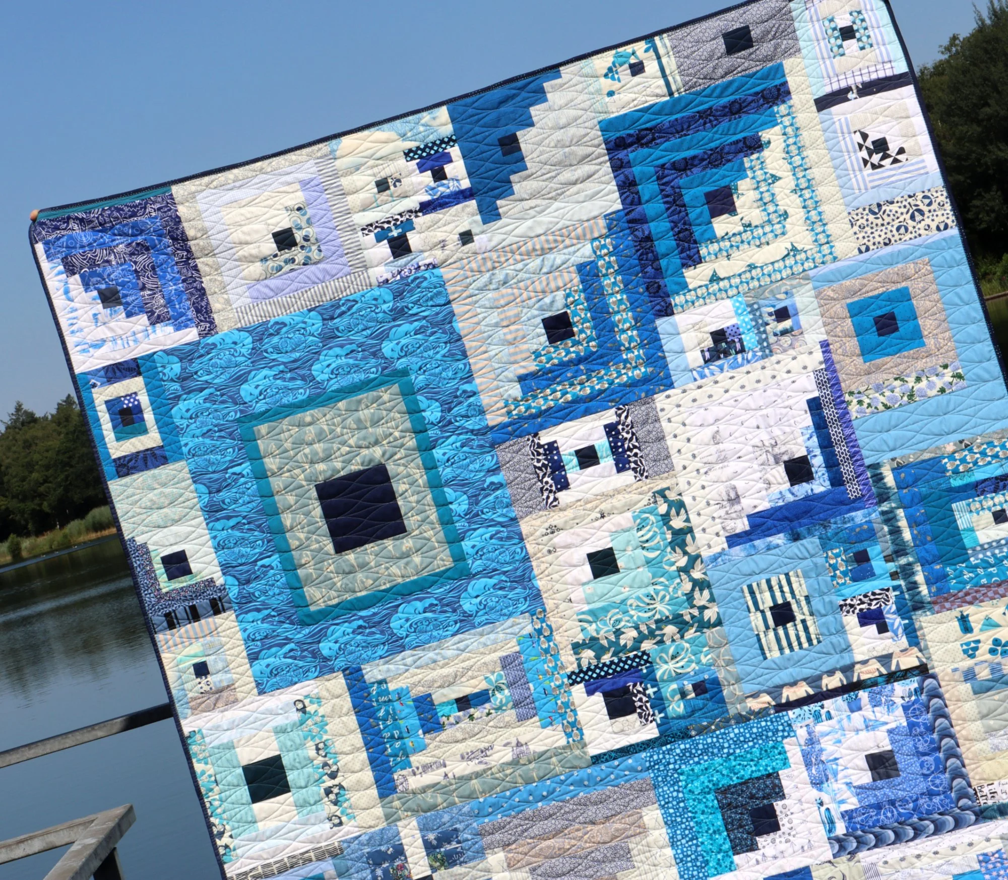 Log Cabin at Sea