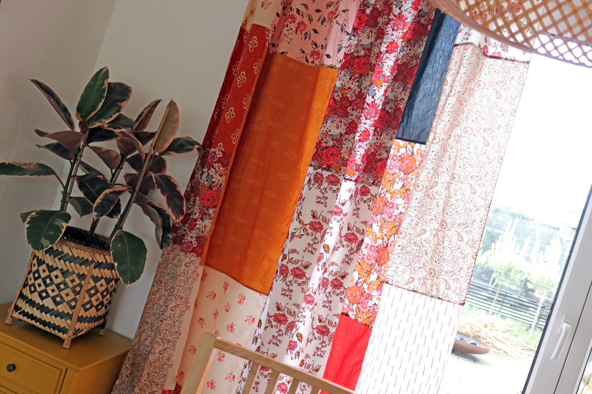 how to sew Patchwork Curtains — Stitched in Color