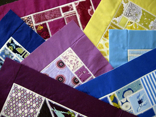 Bottled Rainbows: ticker tape quilt-along