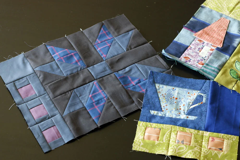 diamonds + squares for Penny Sampler