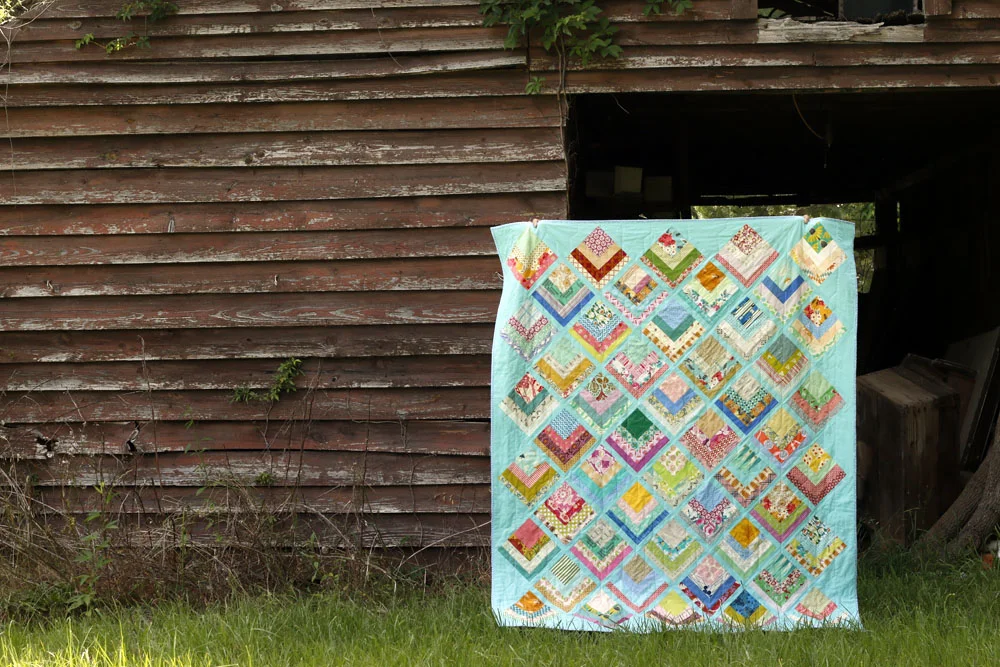 Lake Cabin scrap quilt