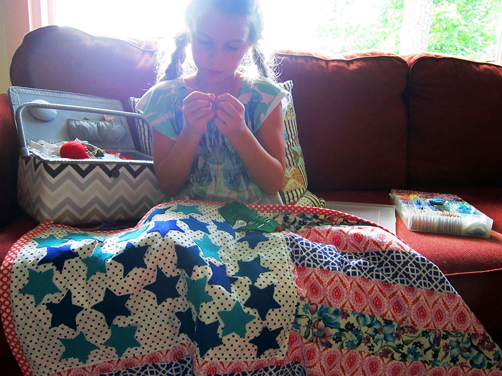 Aria, age 8, from Sewing School 2