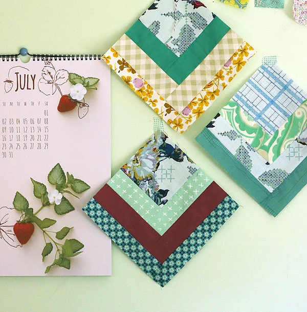 my 8 favorite Patchwork Log Cabin blocks