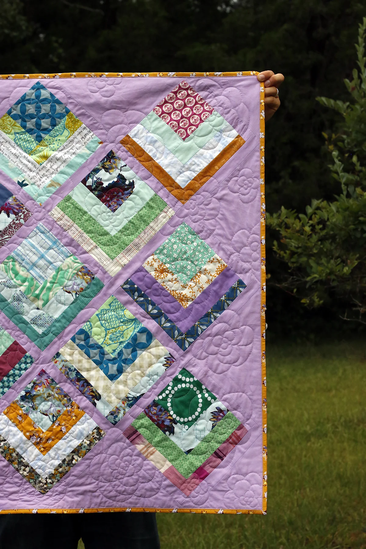 Lake Cabin:  Finished Quilt + Pattern