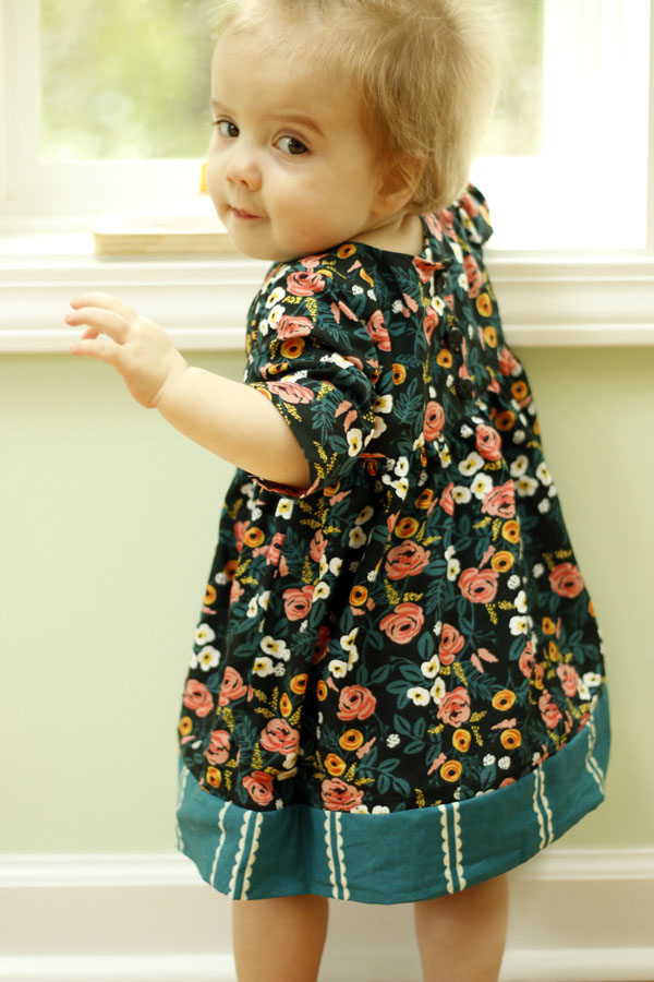 Paint Roses Geranium Dress