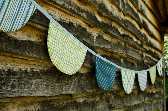 Scallop Bunting project by Becky Etal