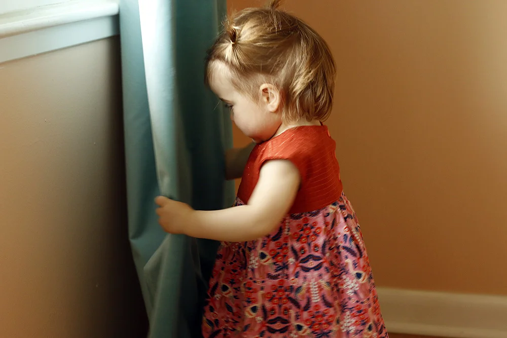 Tapestry Rose Geranium Toddler Dress