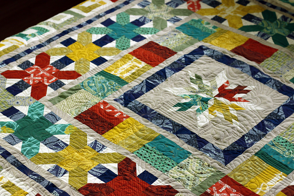 Cascade Quilt Pattern — Stitched in Color