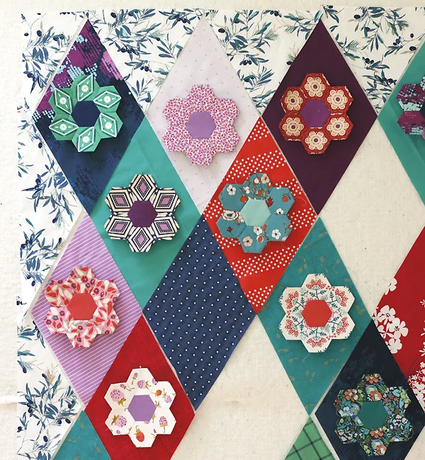 Kingfisher Stitch-Along:  Cutting Diamonds
